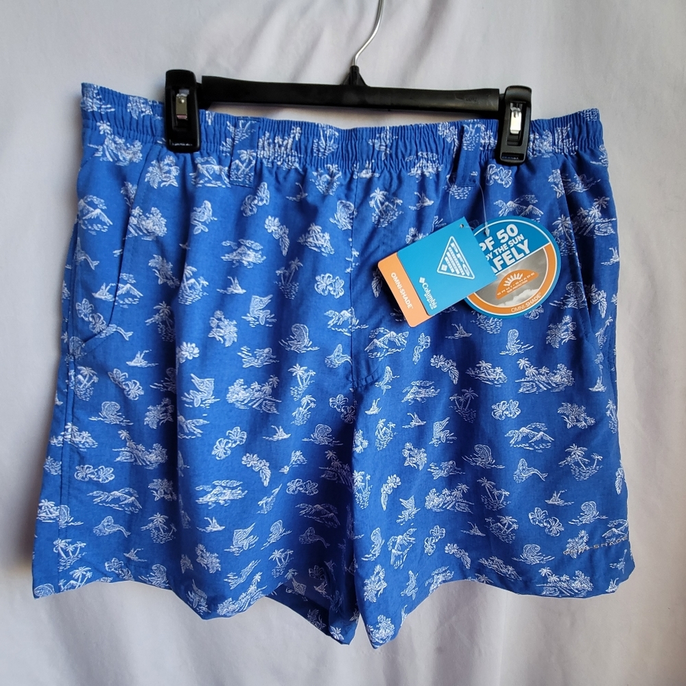 COLUMBIA NWT Swim trunks shorts UPF 50 size Large